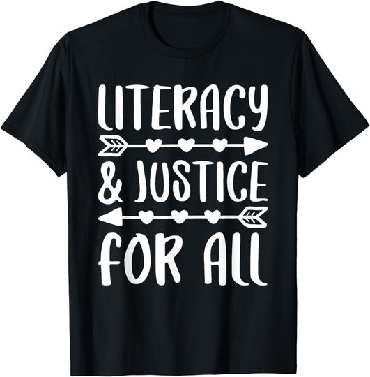 Discover Literacy and Justice for All T-Shirt Social Justice Shirt T-Shirt