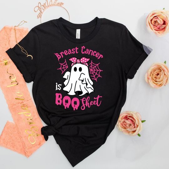 Discover Halloween Themed Cancer Awareness Shirt