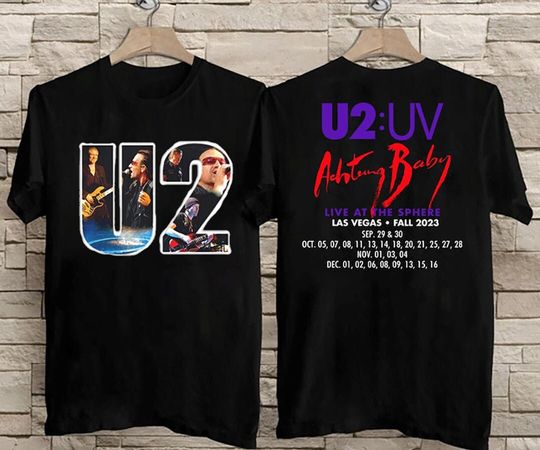 Discover U2 Band Achtung Baby Live At Sphere U2 Band Shirt
