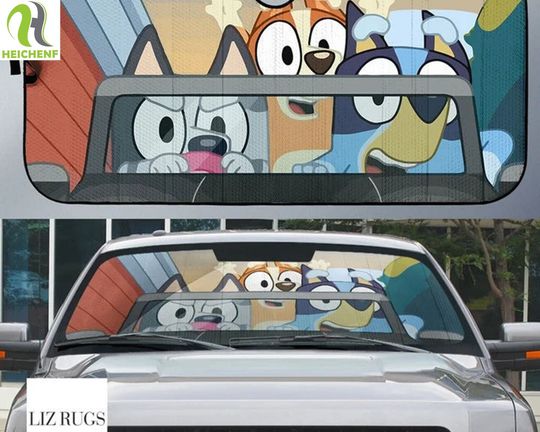 Discover BlueyDad Car Sun Shade, Funny BlueyDad Sunshade