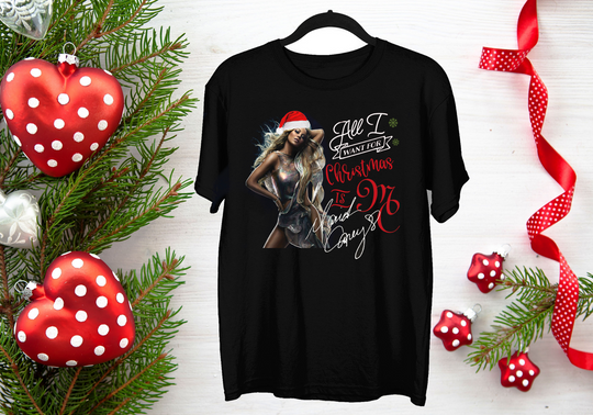 Discover All I Want Christmas is Mariah Carey Shirt Classic Black
