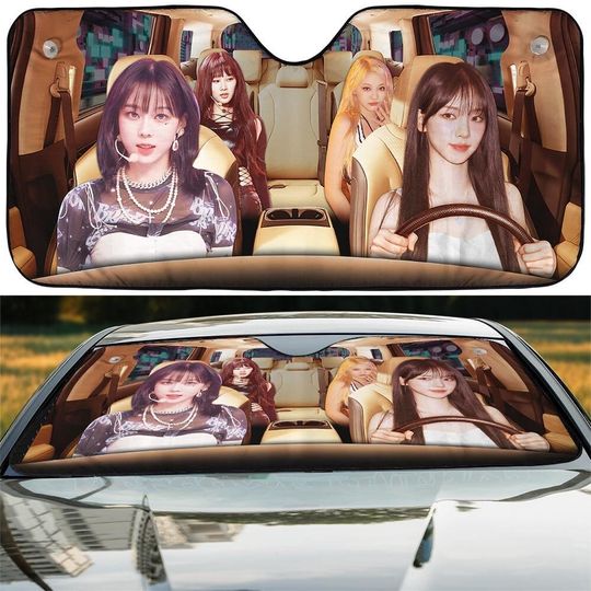 Discover Aespa Member Kpop Car Sun Shade,Aespa My World Album Car Sunshade