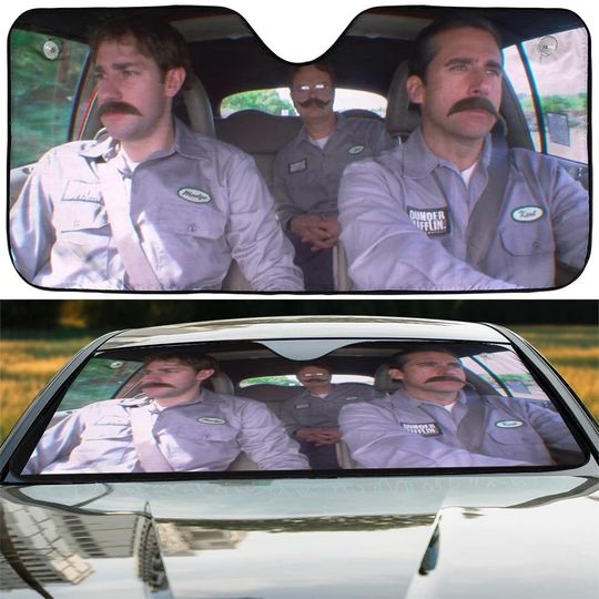 Discover Dwight Vs Jim Rivalry Car Sunshade