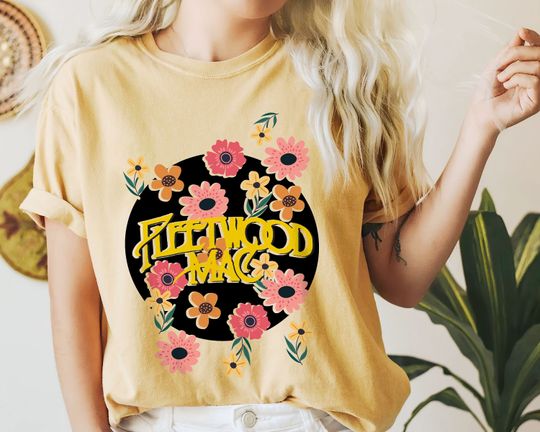 Discover Wildflowers Fleetwood Mac Shirt, Vintage Rock Band T Shirt, Rock Band