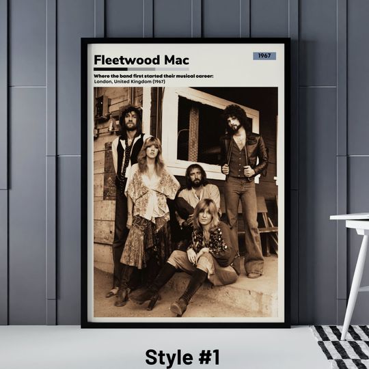 Discover Fleetwood Mac Posters - Stevie Nicks Poster - Christmas Gift - Fleetwood Mac Poster