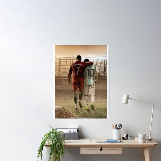 Discover Messi and Ronaldo Sports Poster