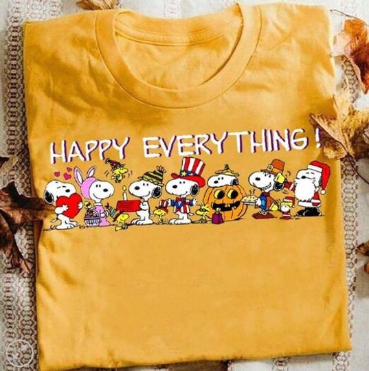 Discover Happy Everything Snoopy Halloween 2023 T-Shirt, Cute Cartoon Halloween Shirt