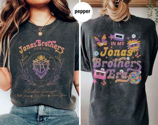 Discover Jonas Brothers Double Sided T shirt, Jonas Brothers Tour Shirt, Concert 2023 shirt