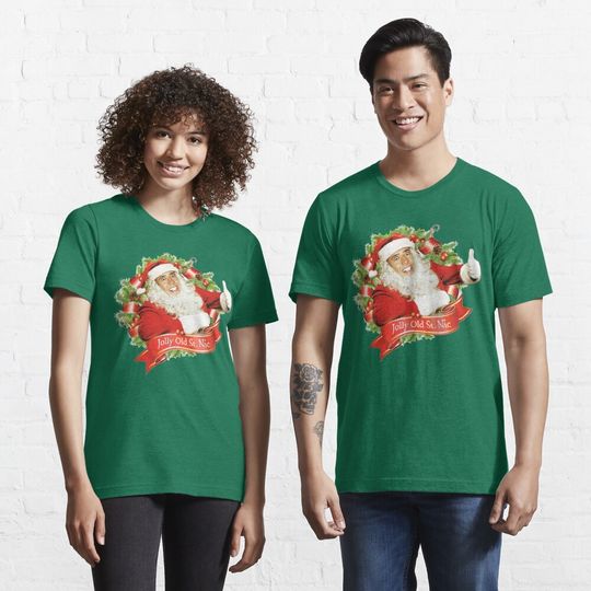 Discover Nicolas Cage Christmas Jolly Old Saint Nic Essential T-Shirt