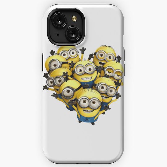 Discover Funny Minions Smile iPhone Case