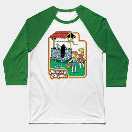 Discover My Favourite Nursery Rhymes - Funny - Baseball T-Shirt