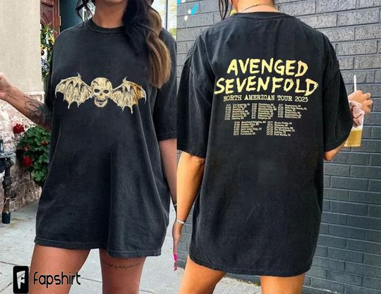 Discover Avenged Sevenfold Band Fan Shirt, Avenged Sevenfold 2023 Tour Shirt
