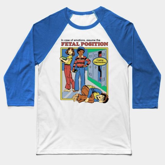 Discover Assume the Fetal Position - Funny - Baseball T-Shirt