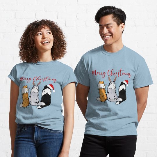 Discover Merry Christmas Shelties Classic T-Shirt