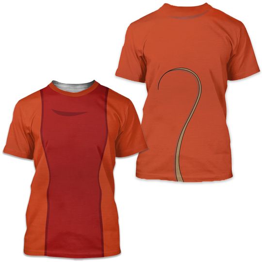 Discover Orange Mouse Cosplay 3D T-Shirt, Magic Princess And Mouse