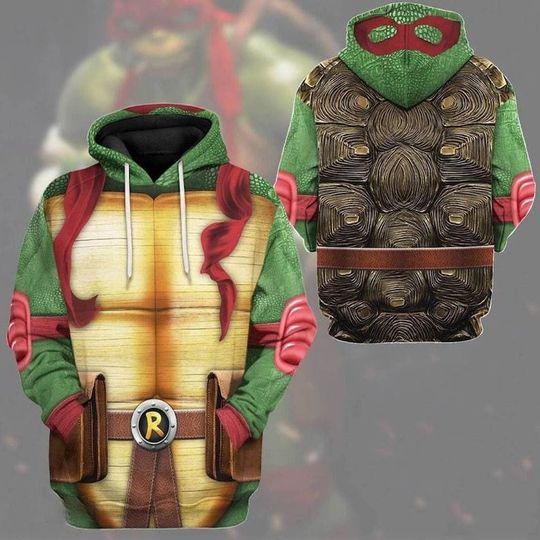 Discover Orange Turtle Halloween Costume 3D Hoodie