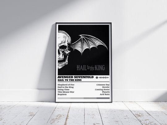 Discover Avenged Sevenfold Poster Print | Hail to the King | Music Poster
