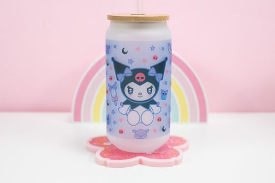 Discover Spooky Bunny Frosted Glass Drinking Jar