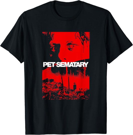 Discover Pet Sematary Poster Art T-Shirt, Pet Sematary Decayed Cat Black Shirts