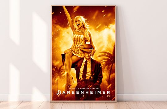 Discover Barbenheimer Movie Poster - Featuring Margot Robbie