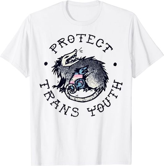 Discover Protect Trans Youth Possum Support Trangender LGBT Pride T-Shirt