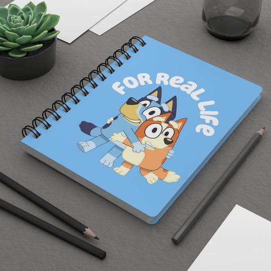 Discover BlueyDad Spiral Notebook, BlueyDad Notebook, Bingo Stationery