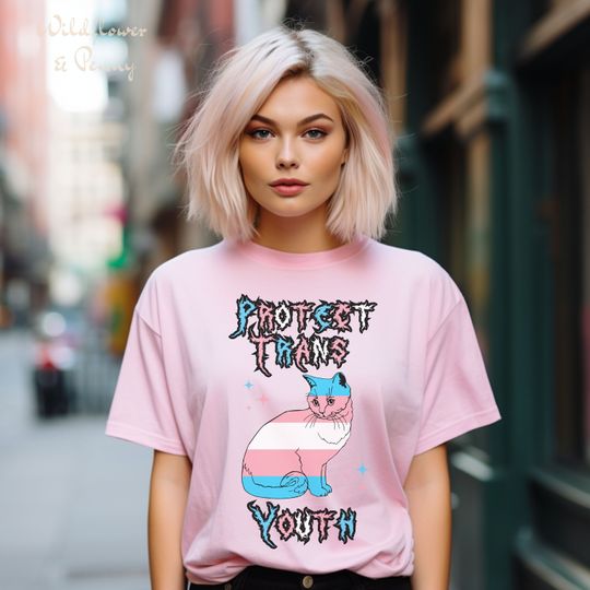 Discover Transgender T Shirt, Trans Flag Gift, Protect trans kids shirt