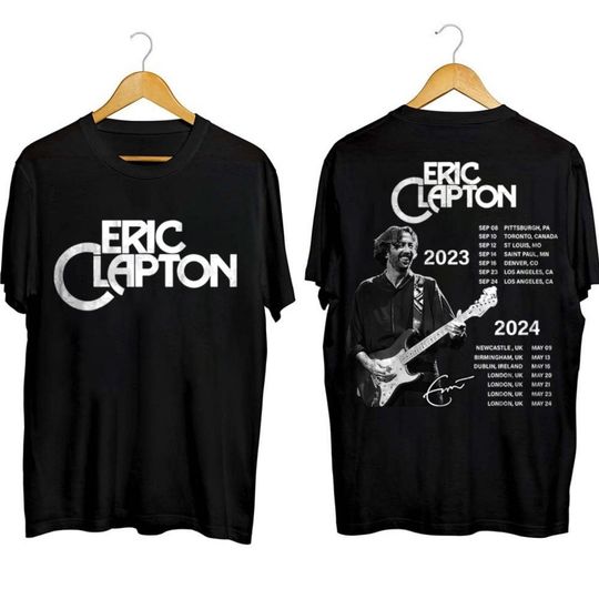 Discover Eric Clapton 2023 Tour Fan T-Shirt