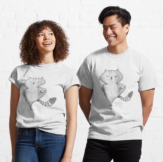 Discover Yoga pose cat Classic T-Shirt cat lover tee