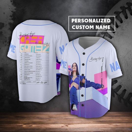 Discover Custom Name Becky G 2023 Tour Baseball Jersey