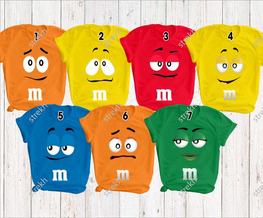 Discover M And M Candies Halloween Costume Shirt, M And M Matching Family Shirt