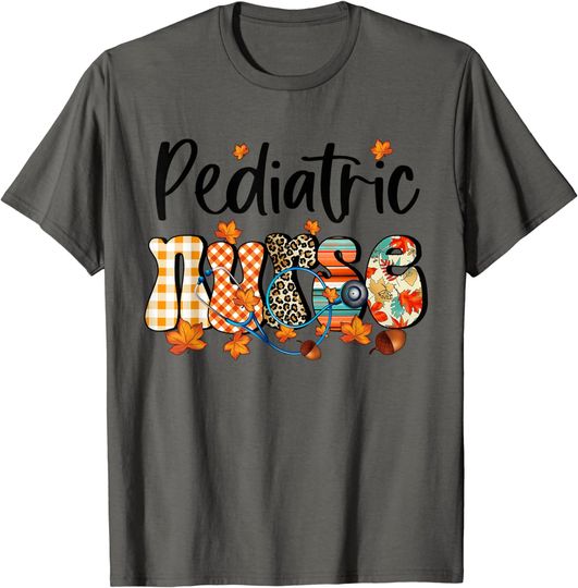 Discover One Thankful Pediatric Nurse Fall Thanksgiving Halloween T-Shirt