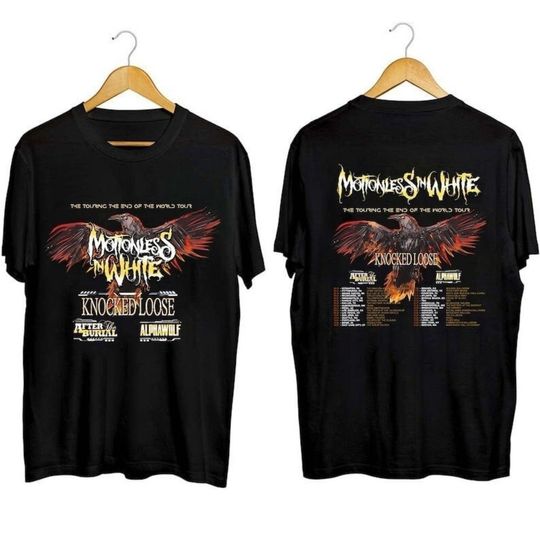 Discover Motionless In White The Touring The End Of The World Tour Shirt