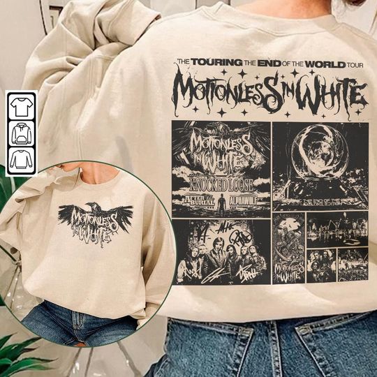 Discover Motionless In White Scoring The End Of The 2023 World Tour Music Shirt