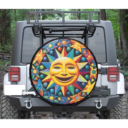 Discover Taro Smiley Face Spare Tire Cover