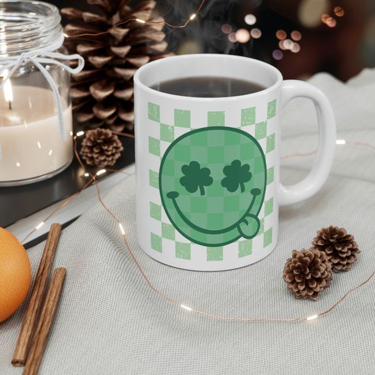 Discover Smiley St Patricks Mug, Smiley Mug