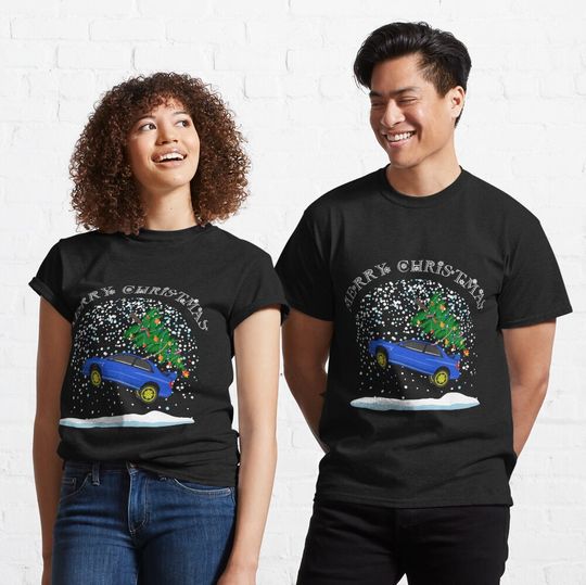 Discover Jumping Subaaru Rally Christmas Car  Classic T-Shirt