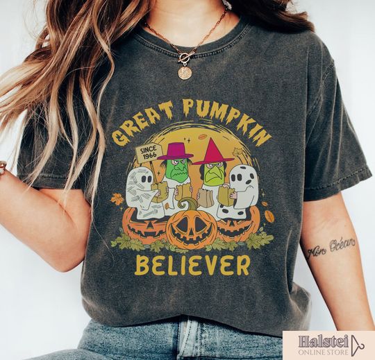 Discover Great Pumpkin Believer Shirt, I Got A Rock Shirt, Cute Little Ghost T-Shirt