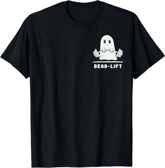 Discover Dead Lift Ghost Halloween, Funny Ghost Gym T-Shirt
