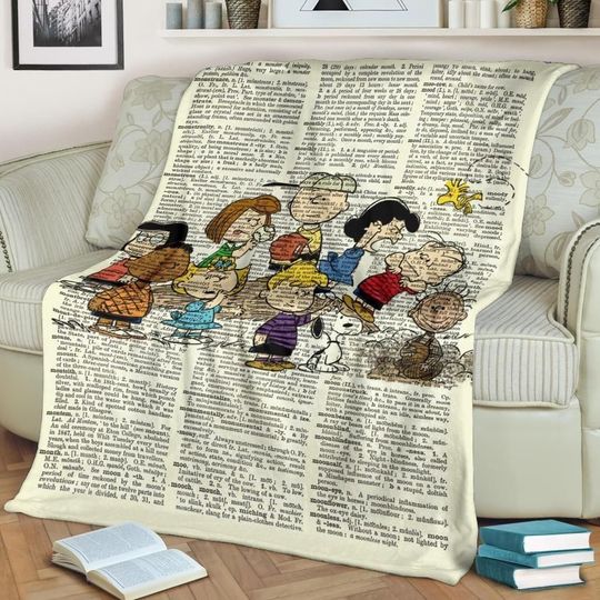 Discover Friend Charlie Browns Snoopy Fleece Blanket, Comfy Sofa Throw Blanket