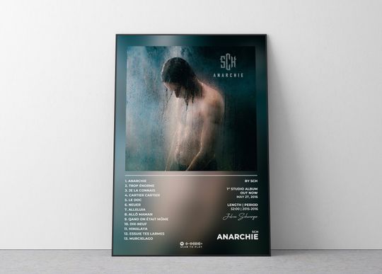 Discover Album Poster Anarchy by SCH - Rapper Art