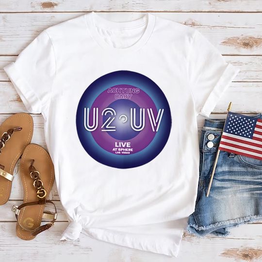 Discover Rock Band U2 Tour 2023 Shirt, U2 Band Concert Merch Shirt, Achtung Baby Live At Sphere Tour