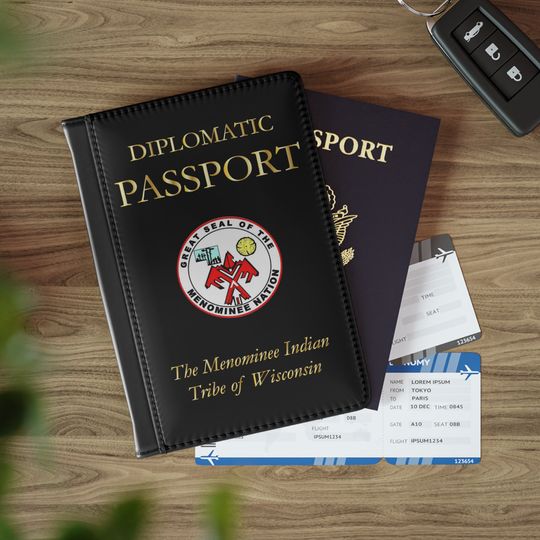 Discover The Menominee Indian Tribe of Wisconsin Diplomatic Passport Cover