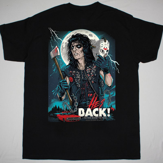 Discover Fright-Rags Debut Alice Cooper Collection Black Adult Unisex T-Shirt All Size