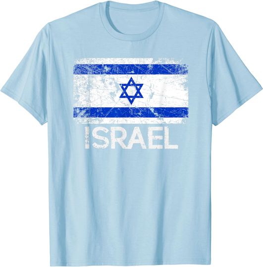 Discover Israeli Flag T-Shirt | Vintage Made In Israel Gift