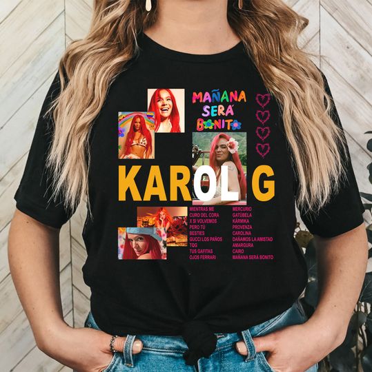 Discover Karol G Shirt, Karol G Pink Hair Shirt, Karol G New Album Shirt