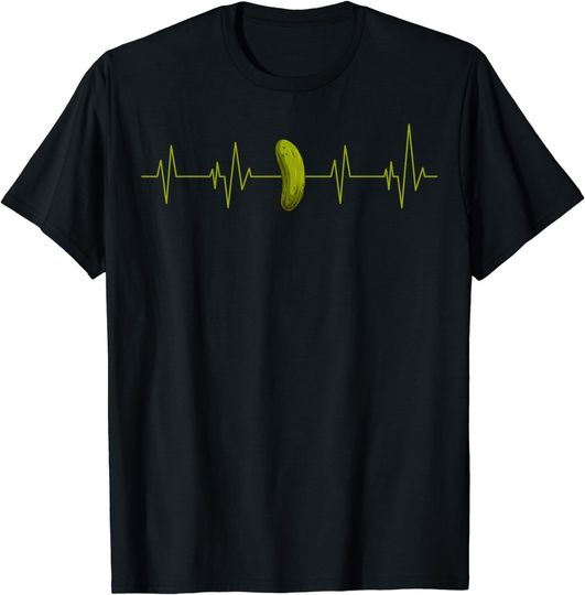 Discover Cucumber Pickle Lover Heartbeat T-Shirt
