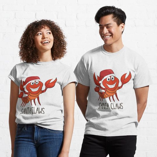 Discover Santa Claws- Funny Lobster Christmas gift  T-Shirt