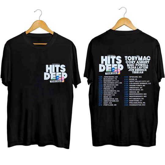 Discover TobyMac Hits Deep Tour 2024 Shirt, TobyMac Fan Shirt