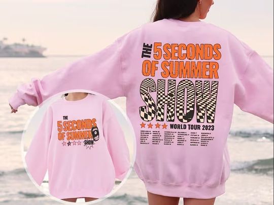 Discover Vintage 5 Seconds Of Summer Music Shirt, Vintage The Show Merch 2023 Tour Shirt